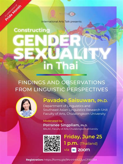 constructing gender and sexuality in thai คณะอักษรศาสตร์ จุฬาลงกรณ์