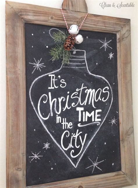 christmas chalkboard inspiration clean  scentsible