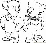 Buster Frank Coloring Coloringpages101 Koala Brothers Pages sketch template
