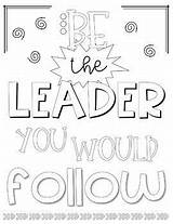 Coloring Leadership Sheets Leader Pages Inspirational Kids Teacherspayteachers sketch template