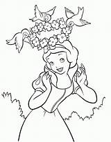 Coloring Disney Princess Snow Pages Prince Popular sketch template