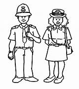 Police Coloring Officer Kids Clipart Officers Women Book Badge Safety Station Cliparts Clipartpanda Library Swat Car sketch template