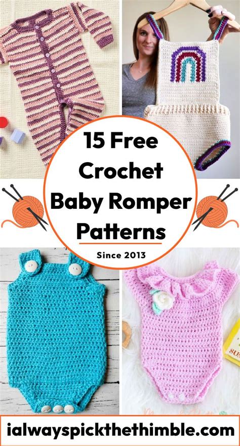 crochet baby romper patterns  pattern