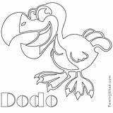 Dodo Coloring Pages Getcolorings Print Printable Getdrawings sketch template