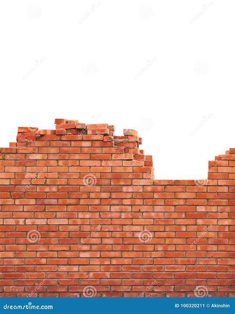 brick wall  construction stock image image  white