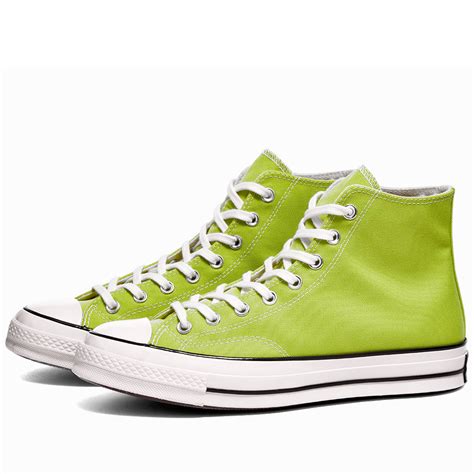 converse chuck taylor   recycled canvas lime twist egret black