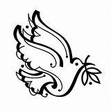 Colombe Peace Coloriage Doves Coloriages sketch template