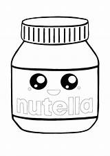 Nutella Imprimer Squishy Nourriture Coloring1 Desenhos Animal Colori sketch template
