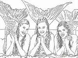 Mako Mermaids Coloring Pages H2o Games Play Template sketch template