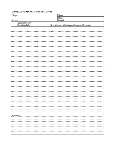 printable note  templates   printable notes