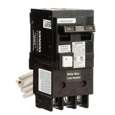 siemens  pole  amp gfci circuit breaker qfa