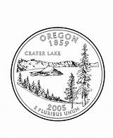 Oregon Coloring Quarter State Pages States Printables Usa Quarters Go Lake Print Next Back sketch template