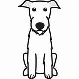 Wolfhound sketch template