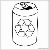 Coloring Tin Recycling Pages Earth Symbol Drink Empty Recycle Bigactivities Color Things Print sketch template
