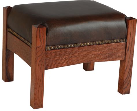 mission footstool amish solid wood footstools kvadro furniture