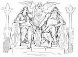 Frigg Coloring Odin Norse Pages Viking Colouring God Goddess Age Her Printable Sit Husband Frølich sketch template