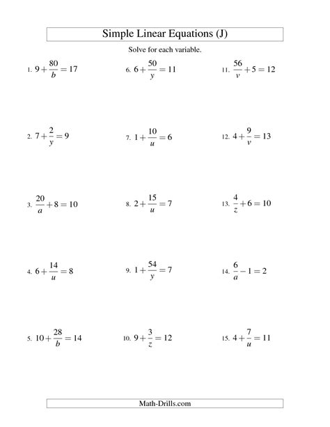 images   step equations  grade math worksheets  step