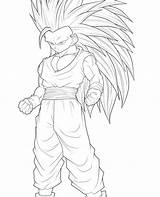 Goku Ssj4 Coloring Pages Printable Dbz Getcolorings Colori Dragon Ball sketch template