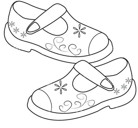 shoes coloring pages thekidsworksheet