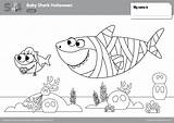 Shark Pinkfong Supersimple Sharks Babyshark Entrevistaeouvido Song Bab Finny Crayola sketch template