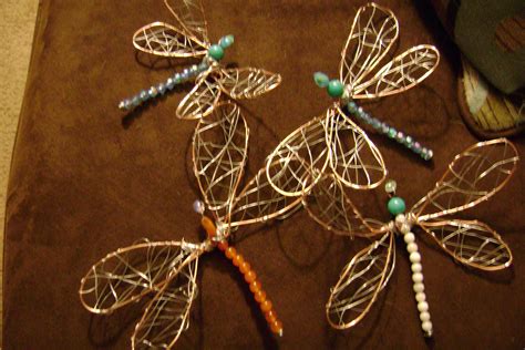 wire dragonfly beads  wire jewelry crafts wire dragonfly