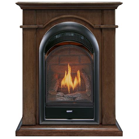 Duluth Forge Dual Fuel Ventless Gas Fireplace With Mantel 15 000 Btu