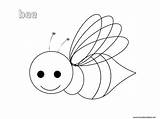 Bee Coloring Pages Sheets Activity sketch template