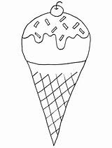 Coloring Cone Pages Getcolorings Ice sketch template