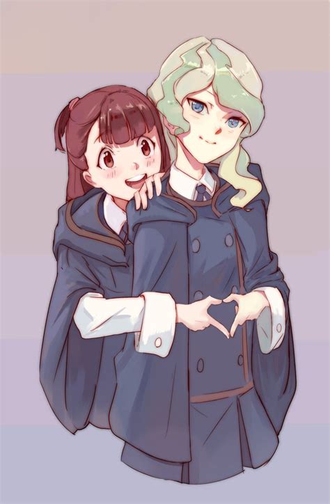 Kagari Akko And Diana Cavendish Little Witch Little Witch Academia