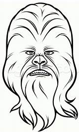 Chewbacca Draw Yoda Masken Feestje Dragoart Webstockreview Kindergeburtstag Superhelden Desenhar Sketchite sketch template