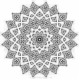 Coloring Pages Mandala Adult Abstract Color Adults Printable Cool Pattern Manada Colorat Pixabay Floral sketch template