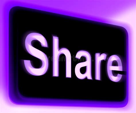 share button means sharing recommending stock illustration