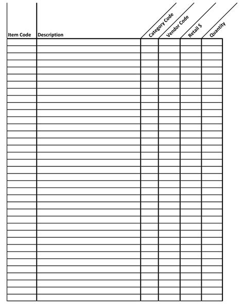 printable spreadsheets  business printableecom