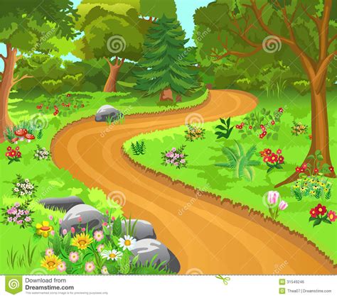 forest trail clipart clipground