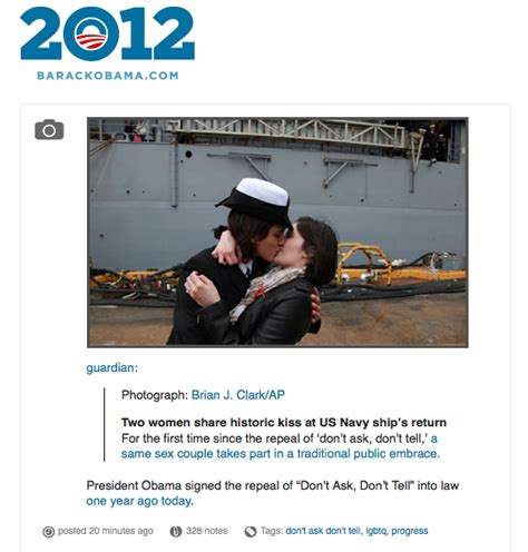 obama s tumblr posts viral photo of same sex kiss