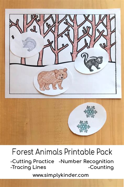 winter animals printable worksheets simply kinder animal