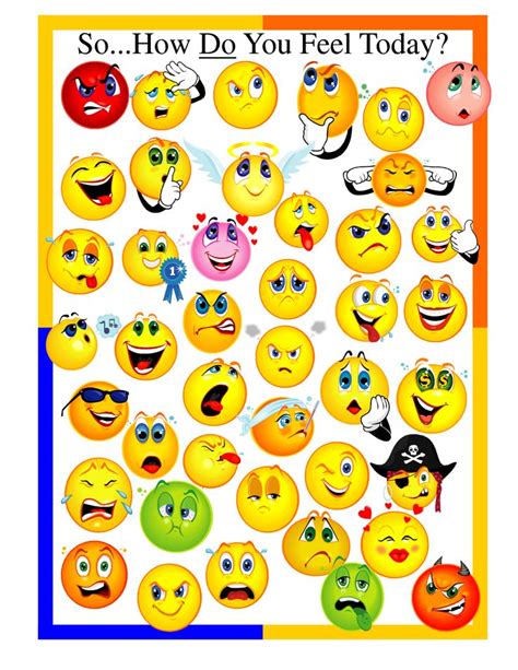 feeling chart  preschoolers feeling chart feelings psychology