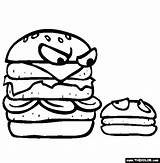 Coloring Pages Colour Mcdonalds Burgers Burger Food Clipart Fast Kids Printable Face Webstockreview Foods Thecolor Labels sketch template
