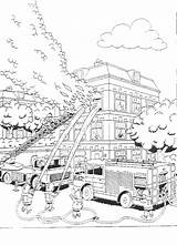 Firefighters Coloring Pages Printable sketch template