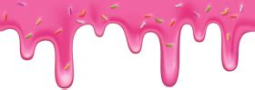 pink cream drip clipart png photo