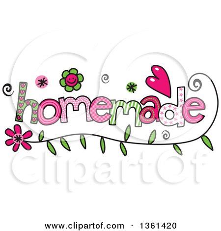clipart  colorful sketched homemade word art royalty  vector