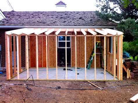 build  storage shed attached   home jim