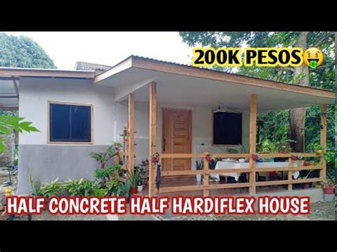 simple  elegant  concrete  hardiflex house worth  pesos youtube