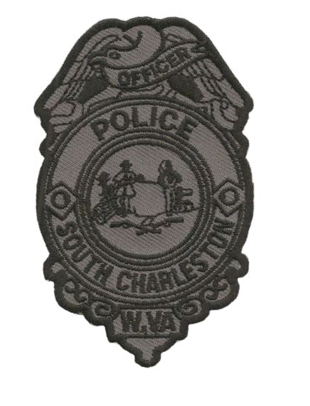 wv west virginia state south charleston police badge patch