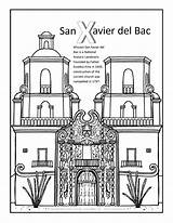 San Xavier Coloring Bac Del sketch template