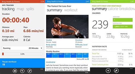 bing health fitness beta app released  windows  windows phone