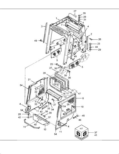 holland lx skid steer loader illustrated parts list manual