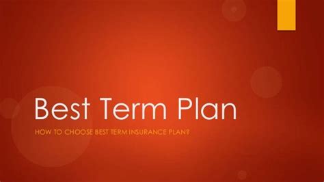 term insurance plan  india