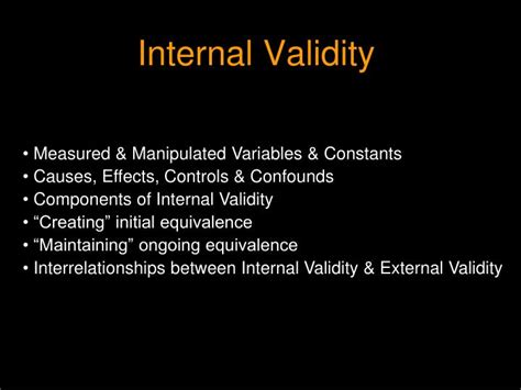 internal validity powerpoint    id