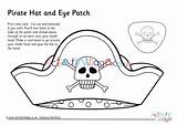 Pirate Patch Eye Hat Colouring Village Pages Pirates Activity Explore sketch template